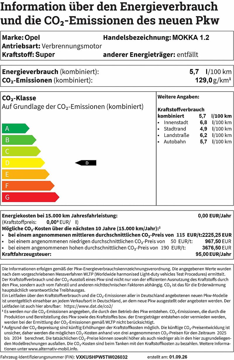 Opel MOKKA 1.2 GS